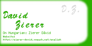 david zierer business card